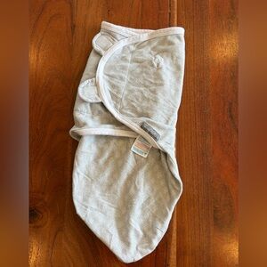 SwaddleMe Light Gray Dot Hooded Baby Swaddle